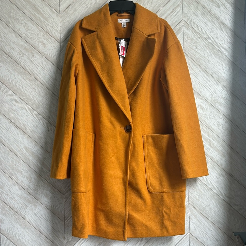 NEW Topshop coat yellow 2